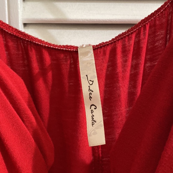 Red, spaghetti strap dress - Picture 4 of 7